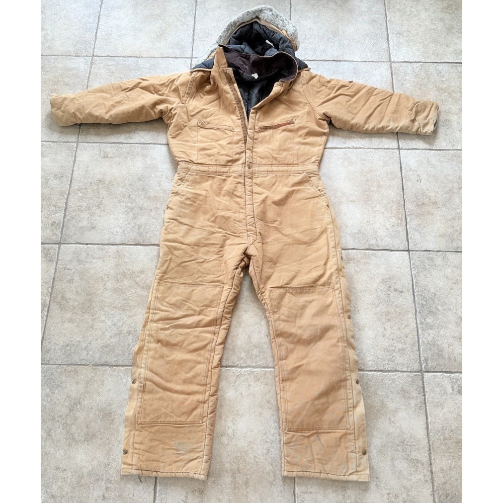 Work King Ice Buster Coveralls Mens Quilted Canvas Size XL Long USA Made